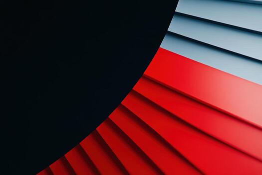 Striking geometric patterns with contrasting colors in modern design photo