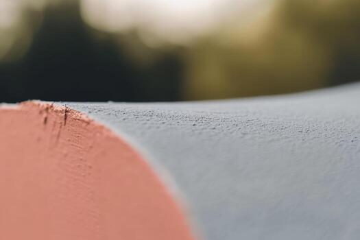 Close view of a colorful circular surface in a natural setting during sunset photo