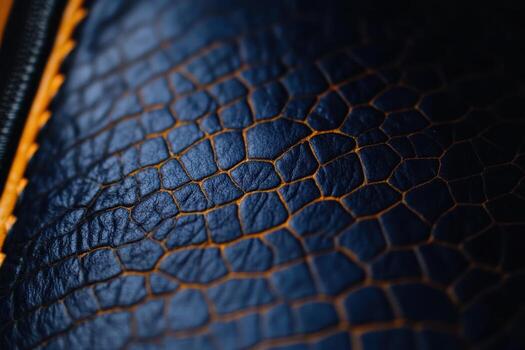 Close-up view of textured leather showcasing detailed pattern and color photo