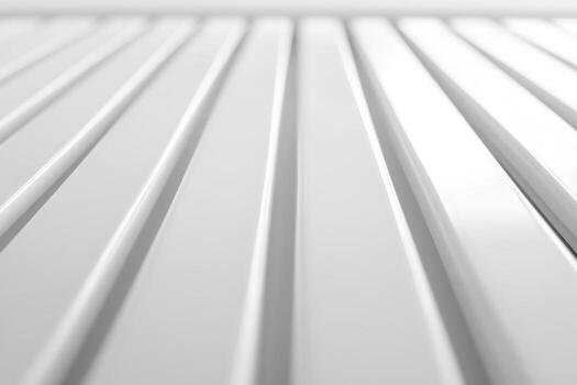 White parallel lines create a minimalist pattern in a modern setting photo