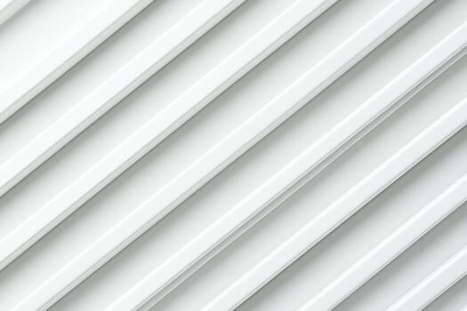 Diagonal white slats create rhythmic patterns on a smooth surface photo