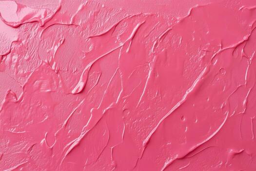 Bright pink textured surface created with acrylic paint on canvas photo