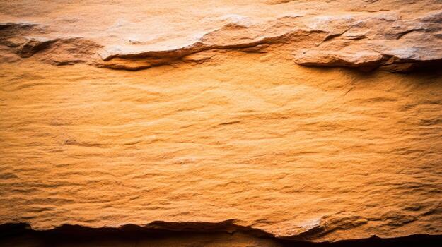 Textured orange rock surface showcasing natural patterns and layers photo