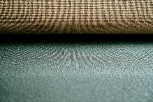 Textile materials in contrasting textures and colors displayed together photo