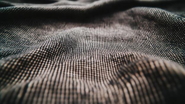 Close-up view of textured fabric showcasing intricate patterns and colors photo