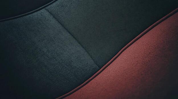 Close-up of textured fabric showcasing contrasting colors and patterns photo