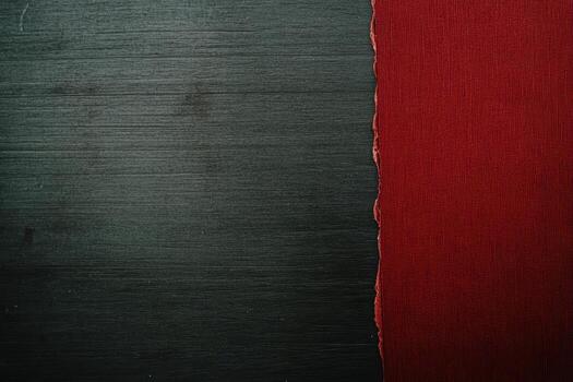 Artistic display of contrasting fabrics on a textured black surface photo