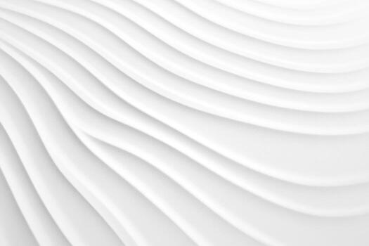 Soft white waves create a serene texture in interior design photo