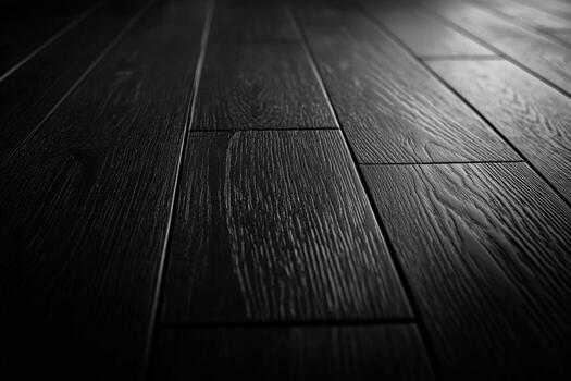 Dark wooden flooring highlighting texture and grain patterns indoors photo