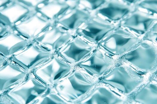 Blue textured material under light produces captivating patterns photo