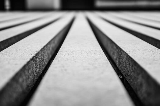 Detailed view of textured concrete lines in urban setting photo