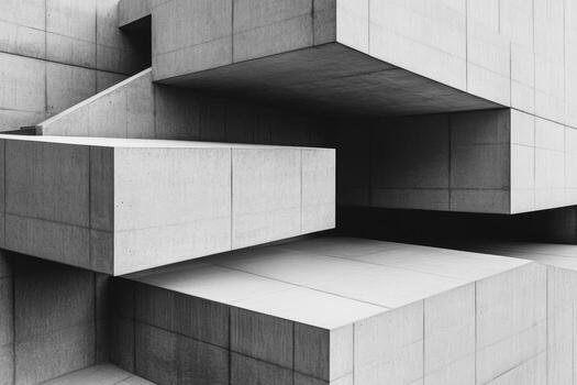 moderno arquitectónico diseño exhibiendo hormigón geométrico estructuras y formas foto