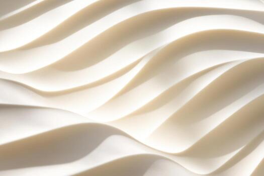 Soft cream waves create an elegant texture in a light background photo