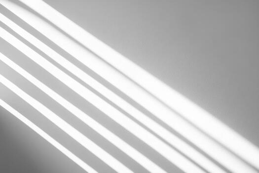 Sunlight casting natural patterns on a plain white wall indoors photo