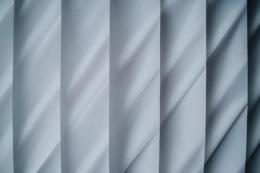 Soft light filtering through vertical blinds creating a serene atmosphere photo