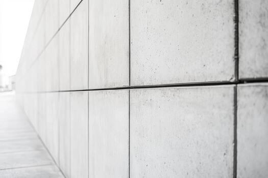 Concrete wall texture with clean lines in modern urban setting during daytime photo