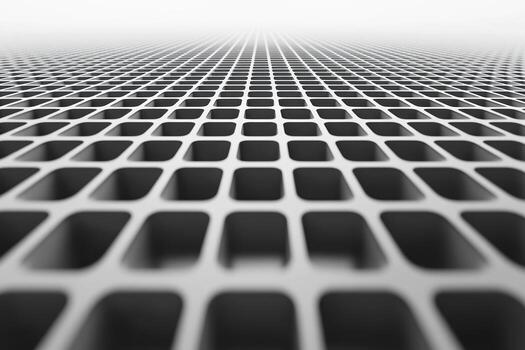 Grid pattern with a modern design in black and white tones on a flat surface photo