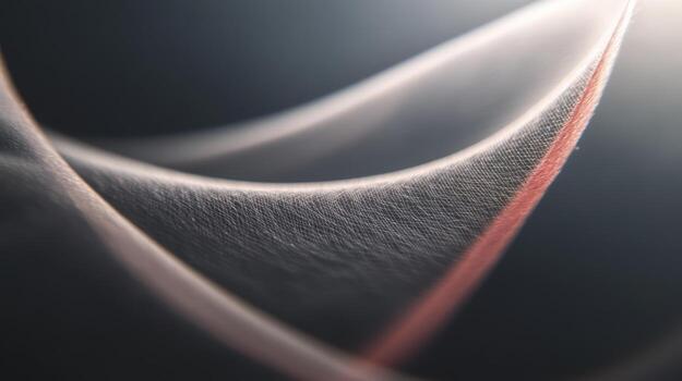 Elegant flowing fabric highlights texture and movement in soft light photo