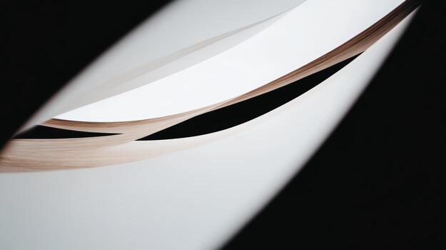 Abstract interplay of light and materials in a modern design space photo