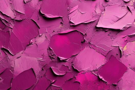 Colorful textured surface created with layers of pink paint in an abstract style photo