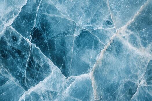 Beautiful blue marble surface with intricate patterns and textures photo