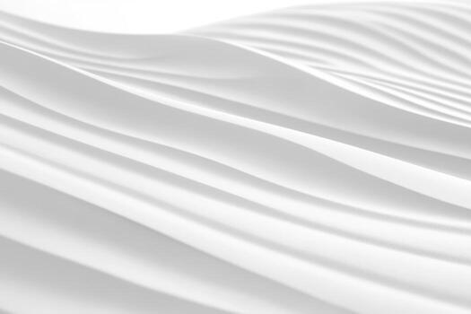 Textured white waves create an elegant design in a minimalistic setting photo