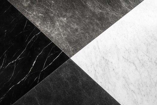 Elegant black and white marble tile floor design with intricate patterns photo