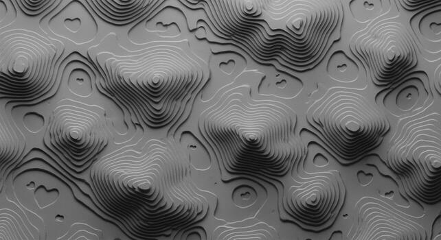 Abstract textured surface with topographic patterns and subtle shadows. photo