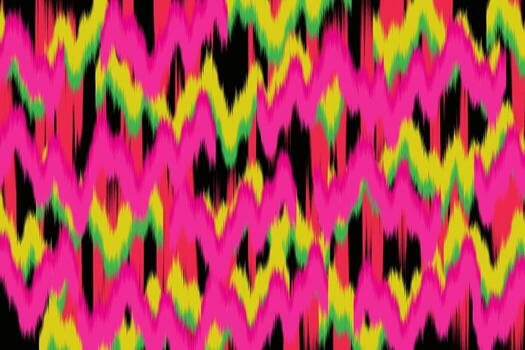 Vibrant zigzag pattern in bright colors vector