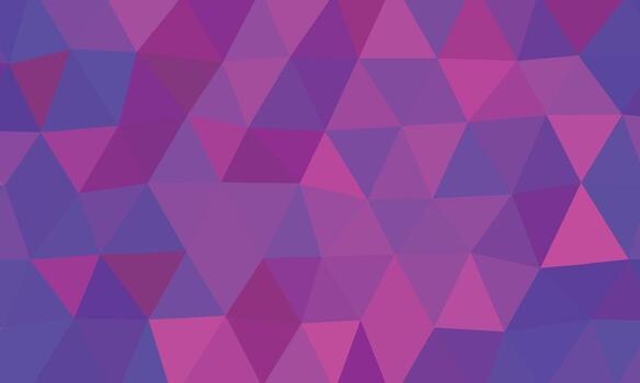 Abstract violet background displays a modern, trendy triangular mosaic filled with various shades vector