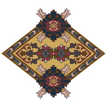 Elements for decorating carpet patterns, Aztec tribal fabric patterns vector