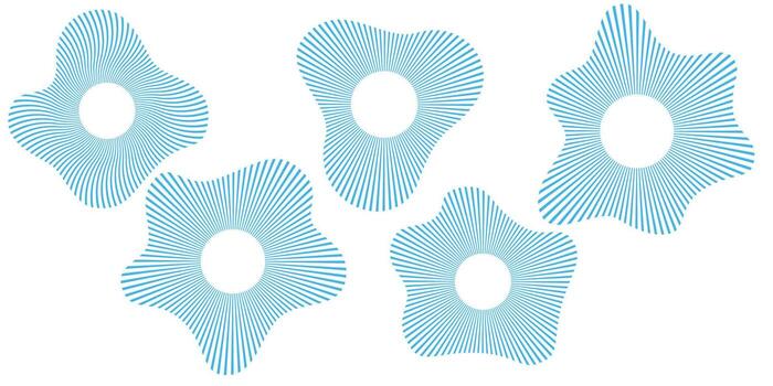 Soundwave ripple icons in concentric circle patterns with broken lines. Round speaker, wifi signal, radar beat, and audio vibration signs for technology, echo and music concepts. vector