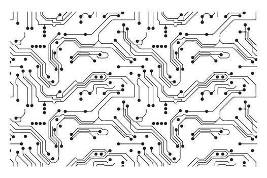 Intricate circuit board design abstract pattern for technology and innovation themes vector