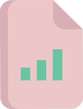 analytics document flat icon design vector