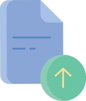 upload file flat icon design vector