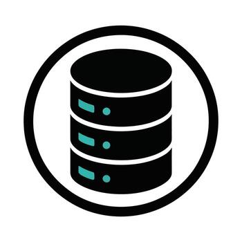 Minimal Data Storage Symbol Design. vector