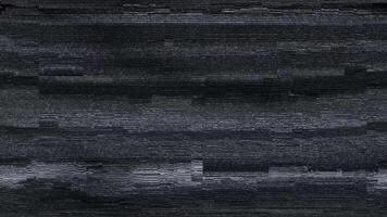 klassisk tv ljud statisk på en flimmer skärm med analog signal interferens och visuell förvrängning effekt video