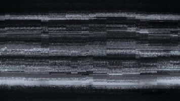 abstrakt digital tekniskt fel effekt årgång tv statisk interferens med flimmer rader och ljud bakgrund video