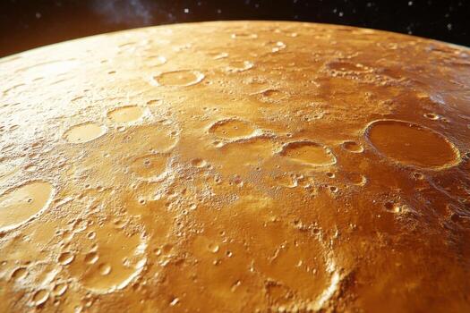 The surface of the moon is shown in this image photo