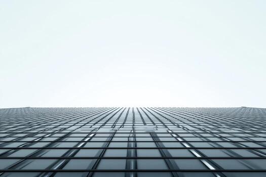 Modern skyscraper with sky background photo