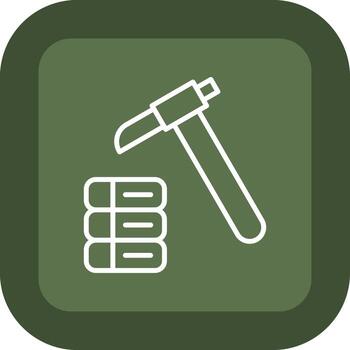 Data Mining Simplified Thin Line Mark vector