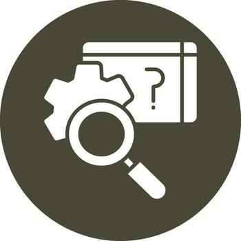 Research Process Vivid Application UI Element vector