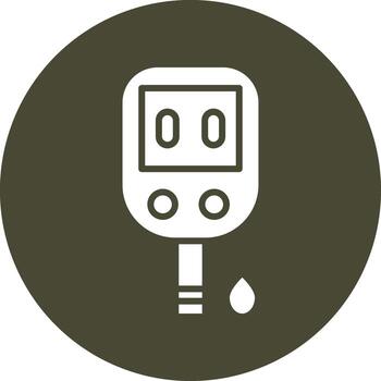 Glucose Meter Creative Grid Based Symbol vector