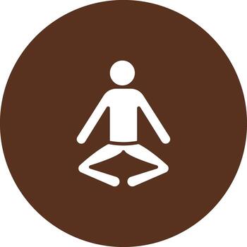 Reclining Bound Angle Pose Supta Baddha Konasana Vivid Application UI Element vector