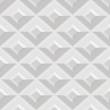 sin costura geométrico modelo con 3d diamante formas en gris y blanco tonos moderno resumen textura ideal para fondo de pantalla, textiles, antecedentes, y decorativo diseño proyectos vector