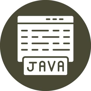Java Color Block Style Badge vector
