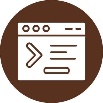 mando línea pulcro moderno visual marca vector