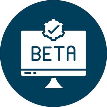 Beta Flat User Interface Form vector