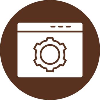 Setting Geometric Mobile App Mark vector