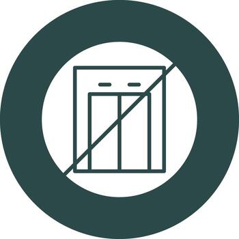 No Elevator Smooth Mobile App Visual vector